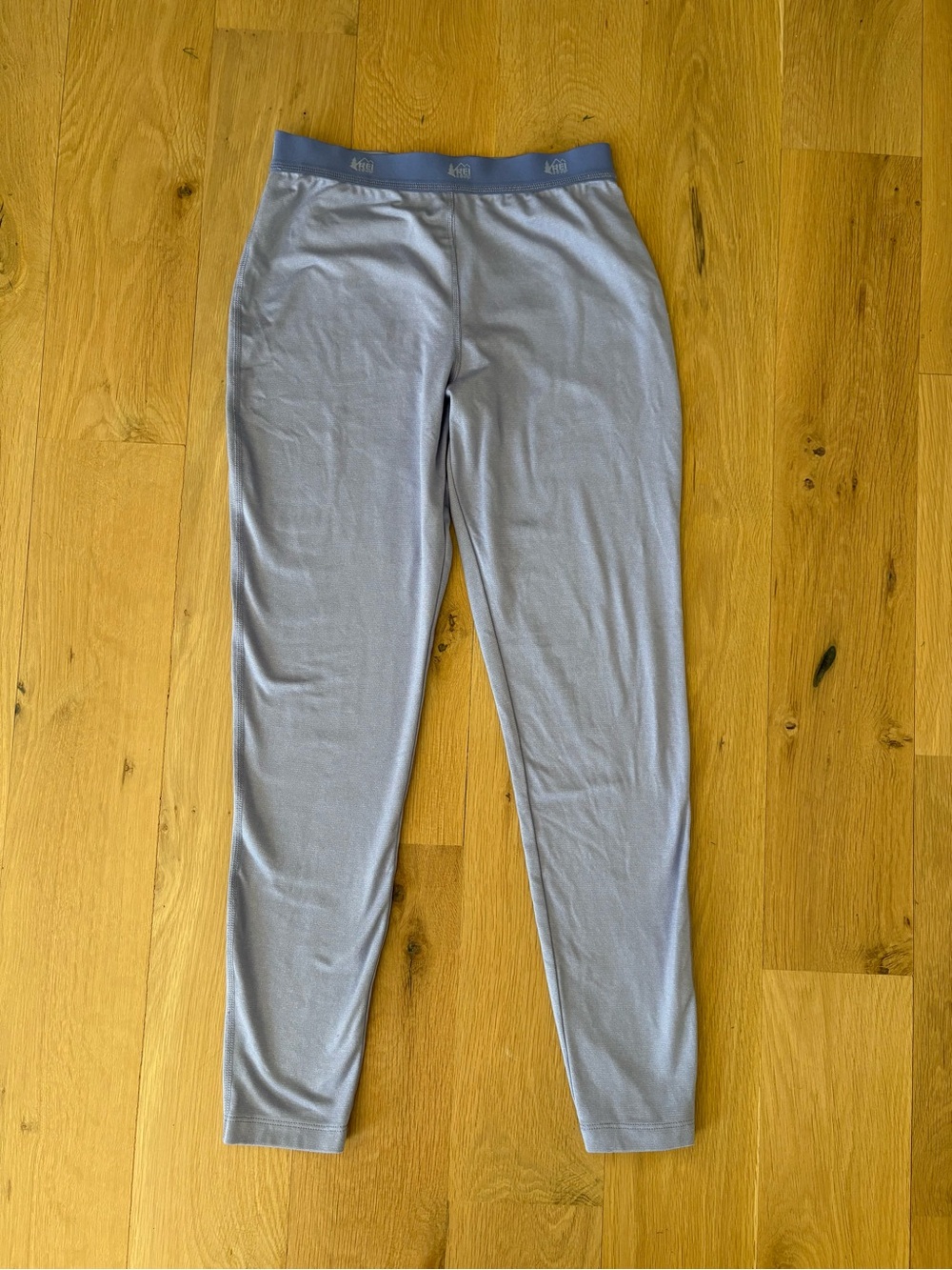 REI Kids Base Layer Periwinkle Pants with Branded Waistband